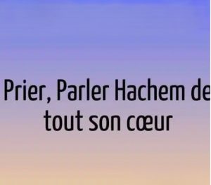 Parler à Hachem
